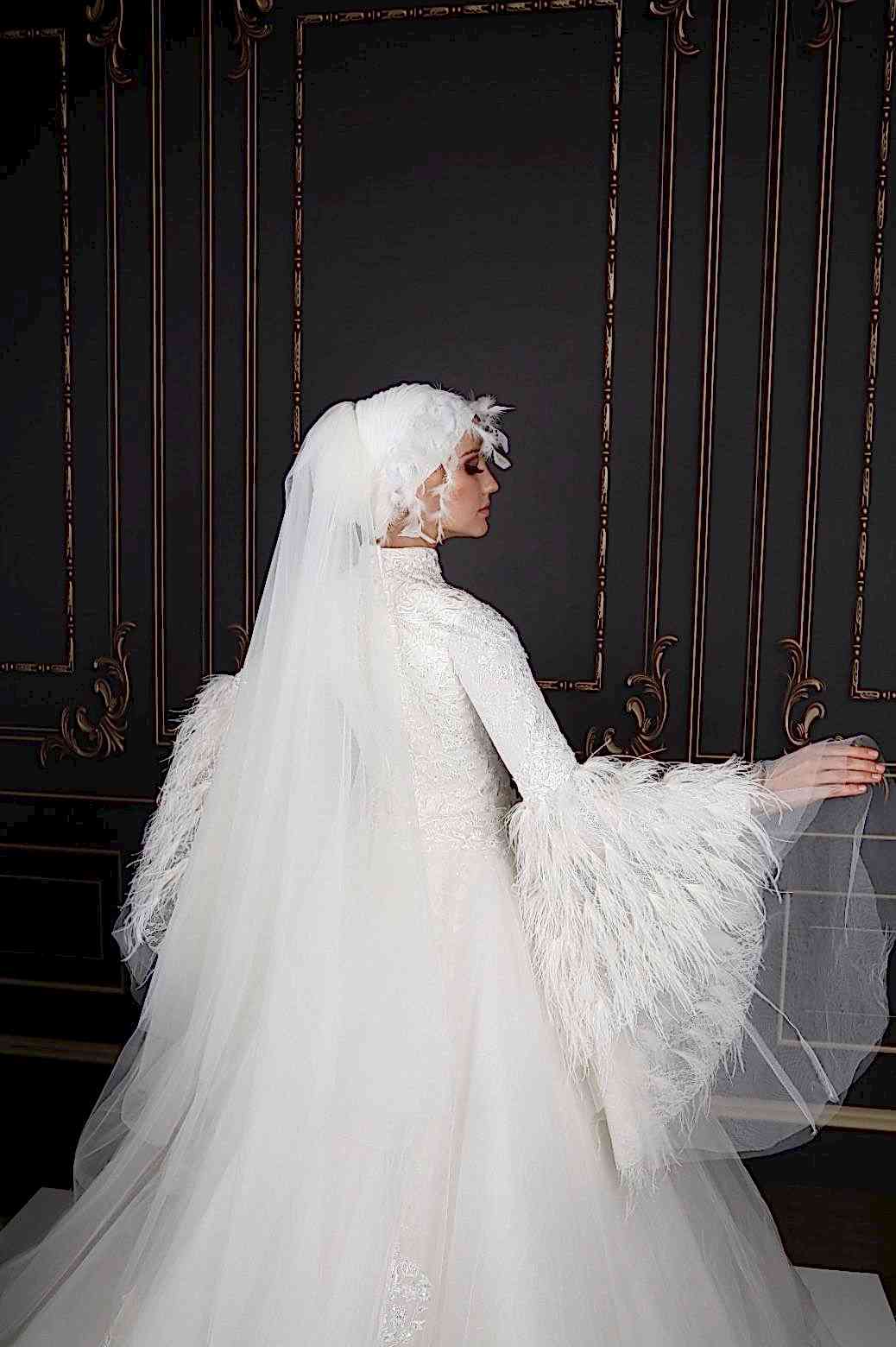 Kuğu Tesettür Gelinlik